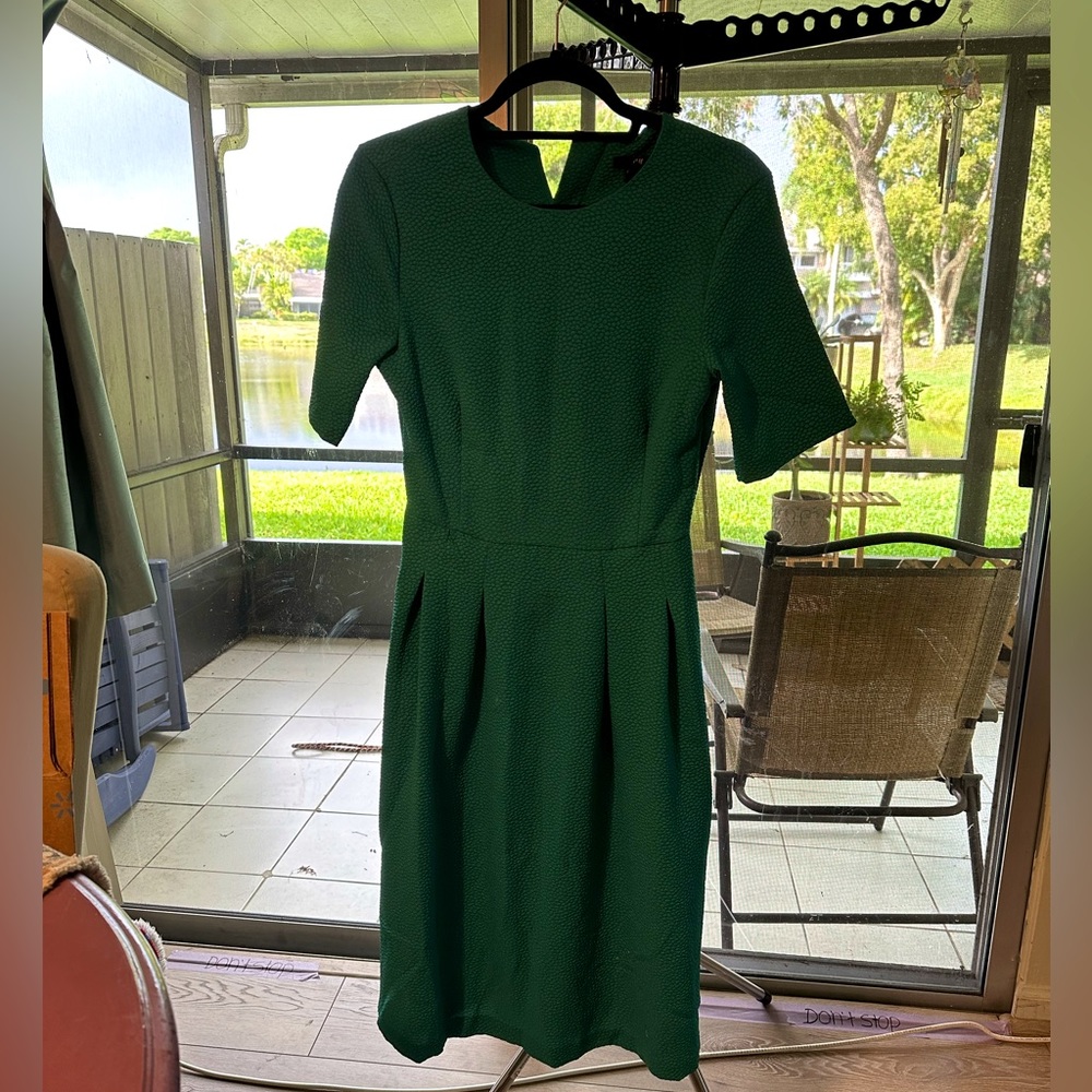 H&M Emerald Green Shortsleeved Dress